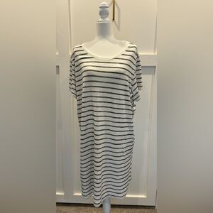 Falls Creek Black & White Striped Dress
